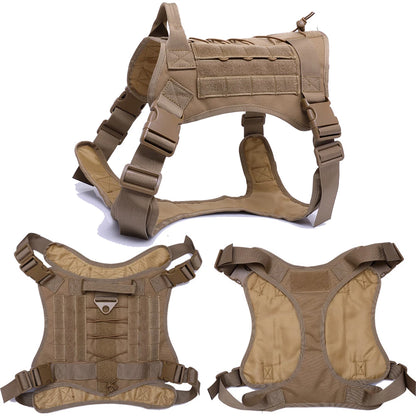 Tactical Dog Harness with Training Vest & Leash Attachment