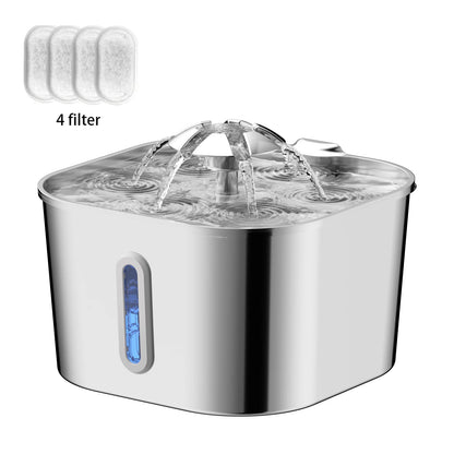Automatic Cat Fountain – 2.2L Stainless Steel Water Dispenser