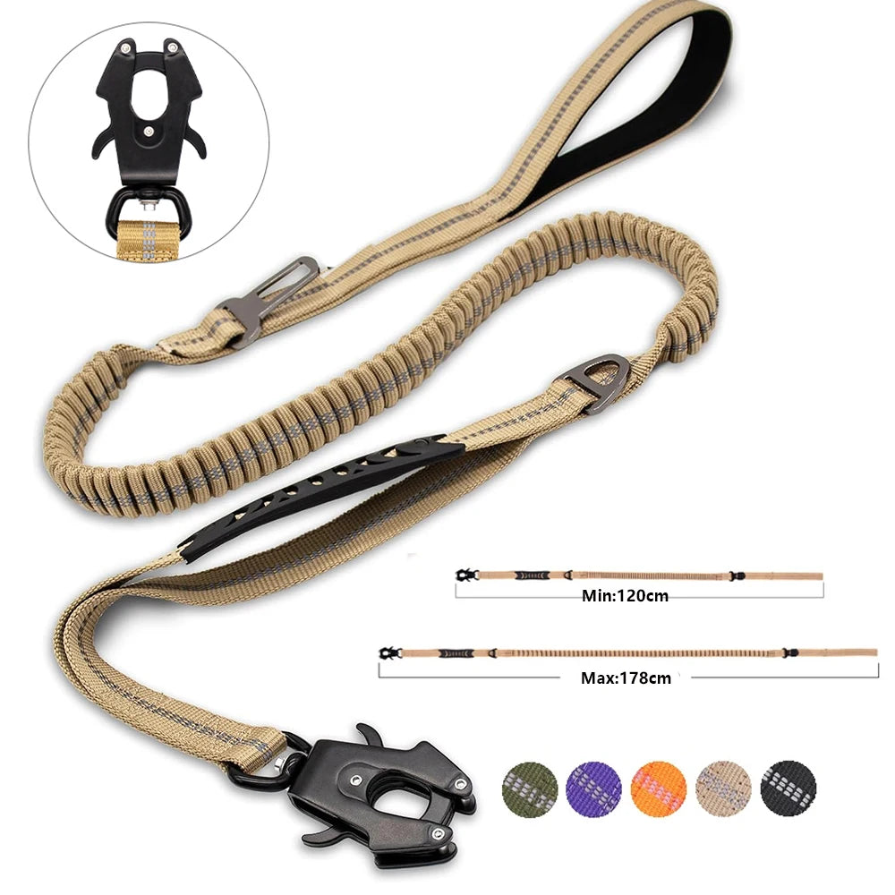Tactical Dog Leash |No Pull Reflective Leash for Large Dogs