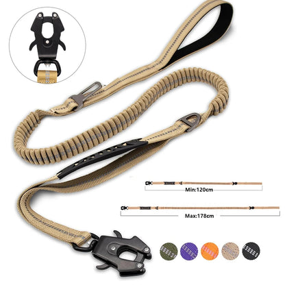 Tactical Dog Leash |No Pull Reflective Leash for Large Dogs