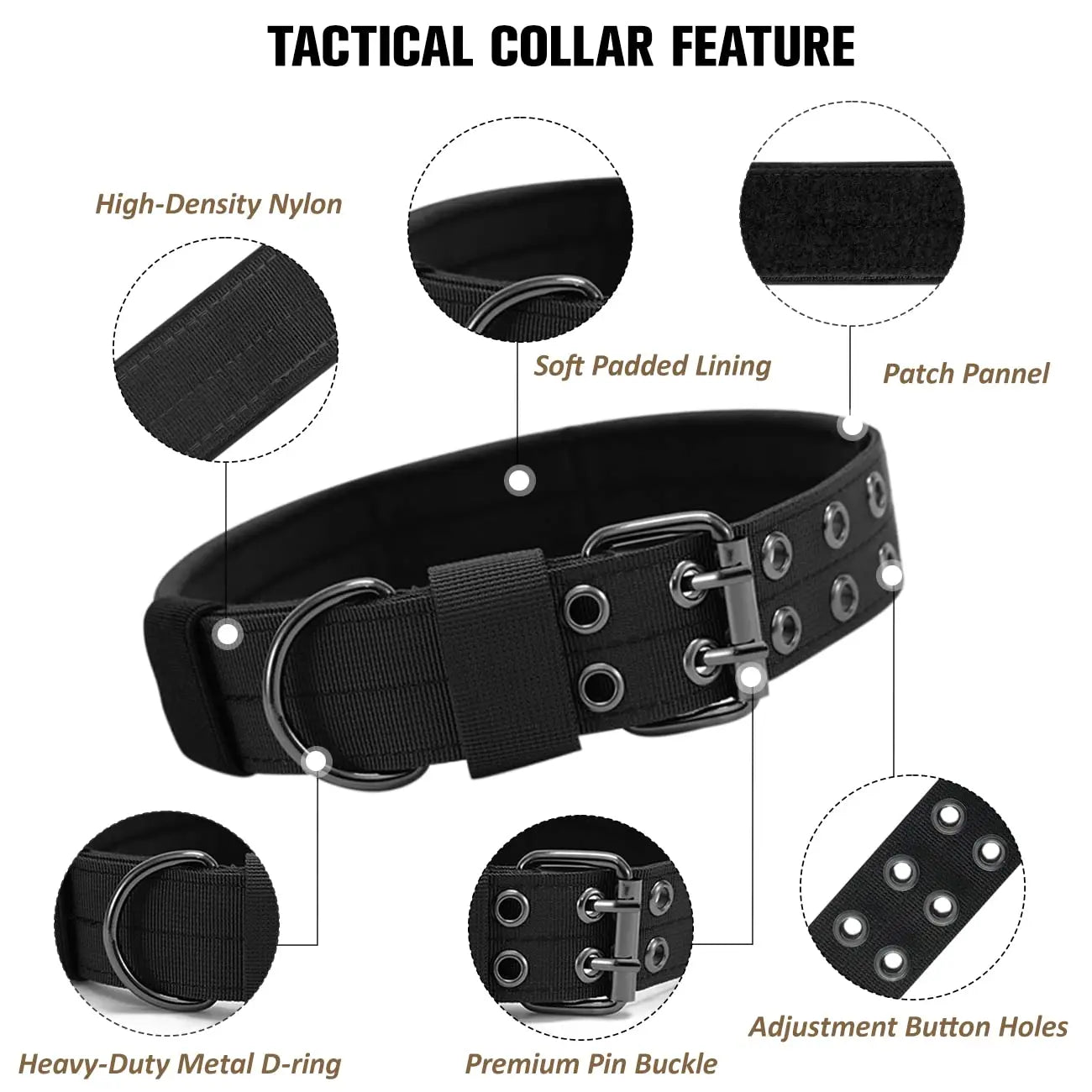 Tactical Dog Harness with Training Vest & Leash Attachment