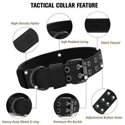 Tactical Dog Harness with Training Vest & Leash Attachment