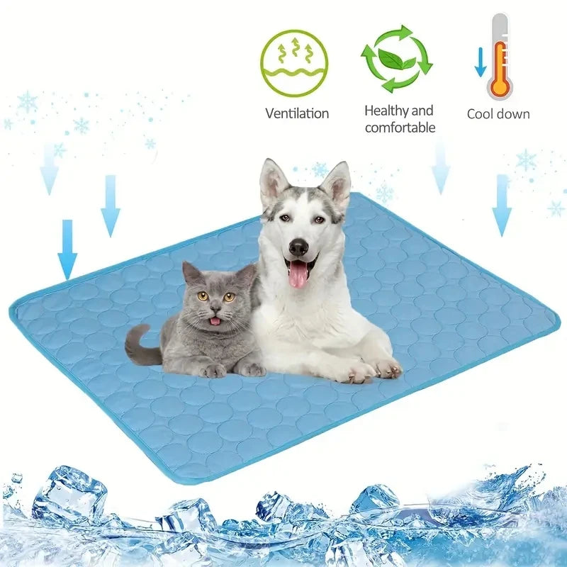 Pet Cooling Mat – Extra n Large Summer Bed for Small & Big Dogs