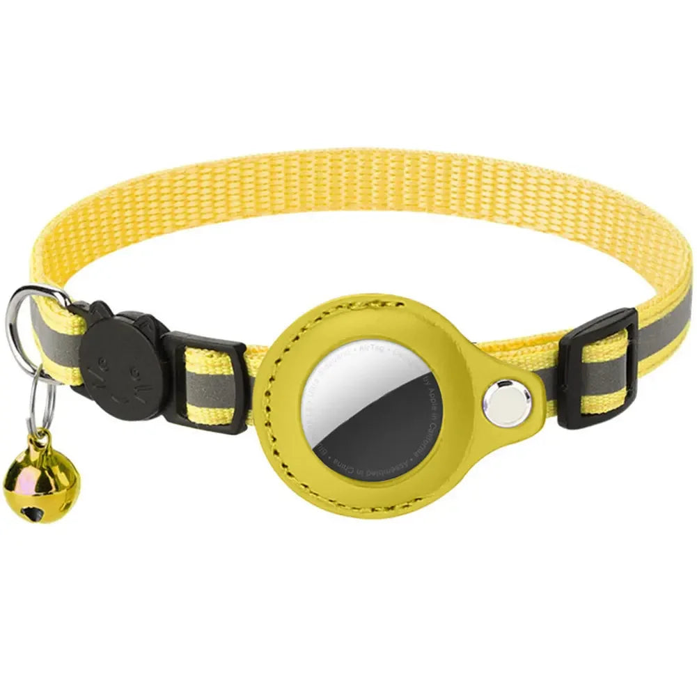 Reflective Cat Collar with AirTag Holder for Kitten Safety