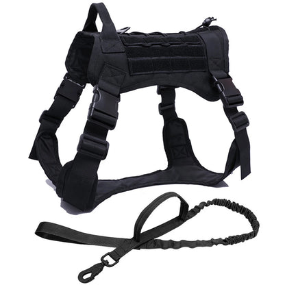 Tactical Dog Harness with Training Vest & Leash Attachment