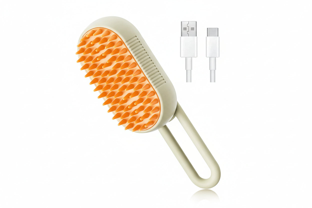 Pet Steam Grooming Brush for Cats & Dogs