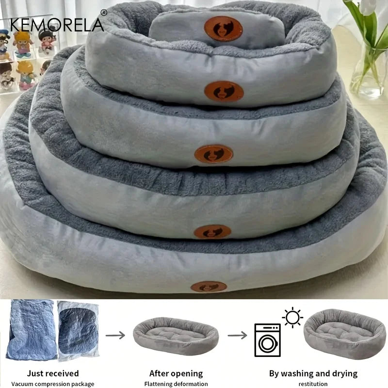 Cozy Oval Cat and small dogs Bed