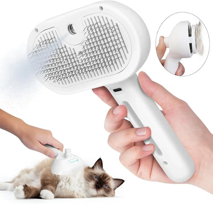 Pet Steam Grooming Brush for Cats & Dogs