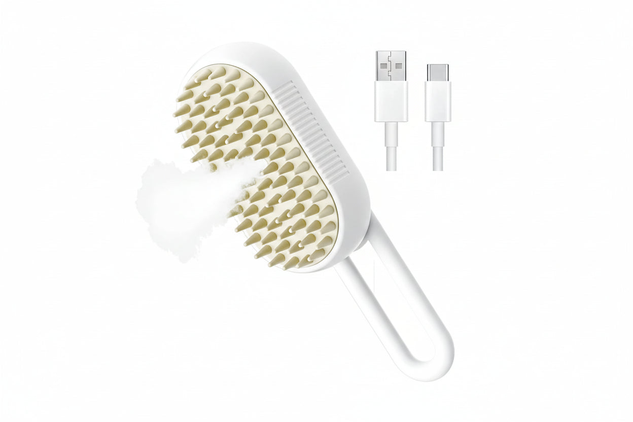 Pet Steam Grooming Brush for Cats & Dogs