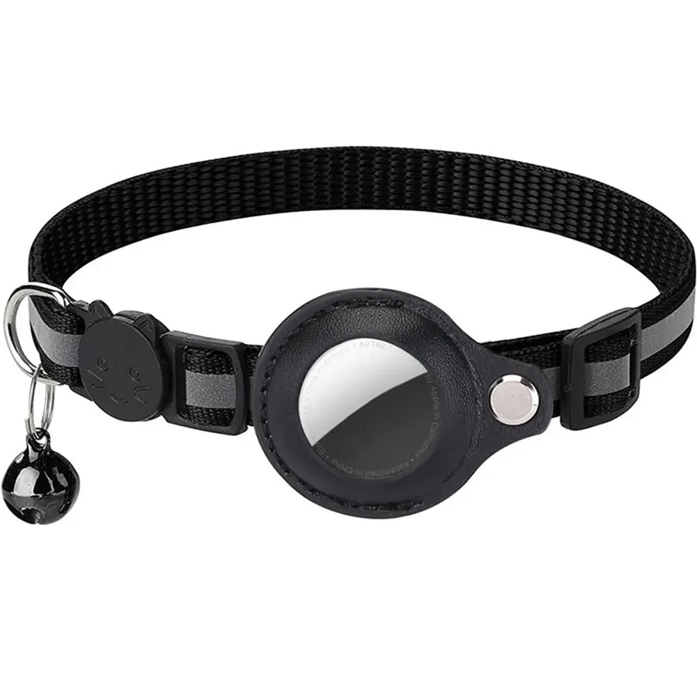Reflective Cat Collar with AirTag Holder for Kitten Safety
