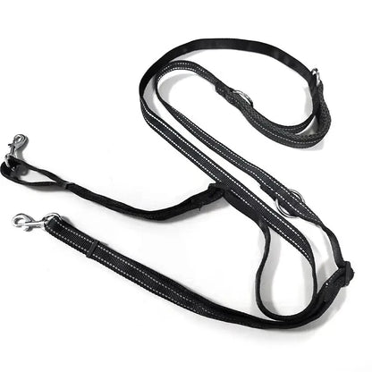 Multifunctional Free Hands & Double Head Dog Leash