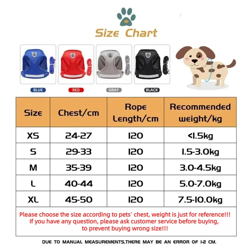 Adjustable Cat Harness & Leash Set