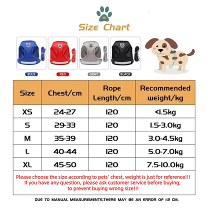 Adjustable Cat Harness & Leash Set