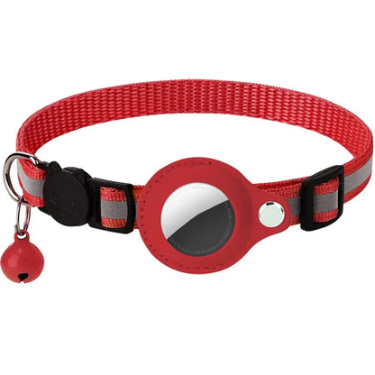 Reflective Cat Collar with AirTag Holder for Kitten Safety